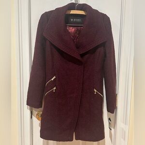 Guess Burgundy Teddy Jacket